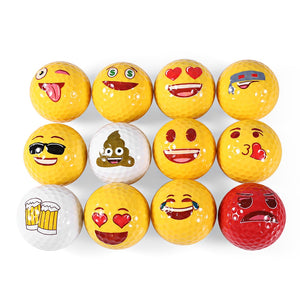 12pcs Emoji Golf Balls