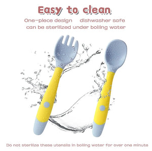 Silicone Spoon for Baby Utensils Set