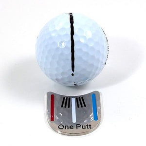 One Putt Golf Ball Marker with Magnetic Hat Clip
